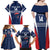 Custom France Football Family Matching Off Shoulder Maxi Dress and Hawaiian Shirt Summer 2024 Les Bleues - Wonder Print Shop