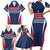 Custom France Football Family Matching Short Sleeve Bodycon Dress and Hawaiian Shirt Summer 2024 Les Bleues - Wonder Print Shop