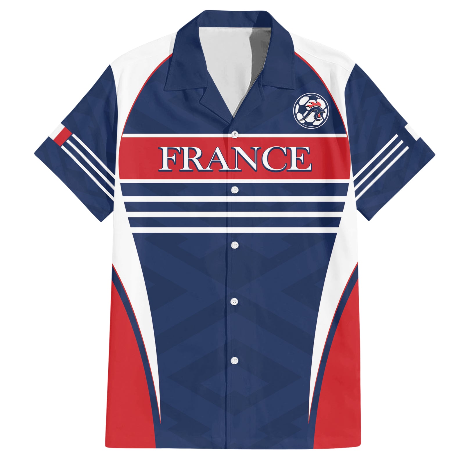 Custom France Football Hawaiian Shirt Summer 2024 Les Bleues - Wonder Print Shop