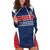 Custom France Football Hoodie Dress Summer 2024 Les Bleues - Wonder Print Shop