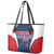 Custom France Football Leather Tote Bag Summer 2024 Les Bleues - Wonder Print Shop