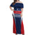 Custom France Football Off Shoulder Maxi Dress Summer 2024 Les Bleues - Wonder Print Shop