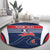 Custom France Football Round Carpet Summer 2024 Olympic Les Bleues