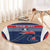 Custom France Football Round Carpet Summer 2024 Olympic Les Bleues