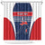 Custom France Football Shower Curtain Summer 2024 Olympic Les Bleues