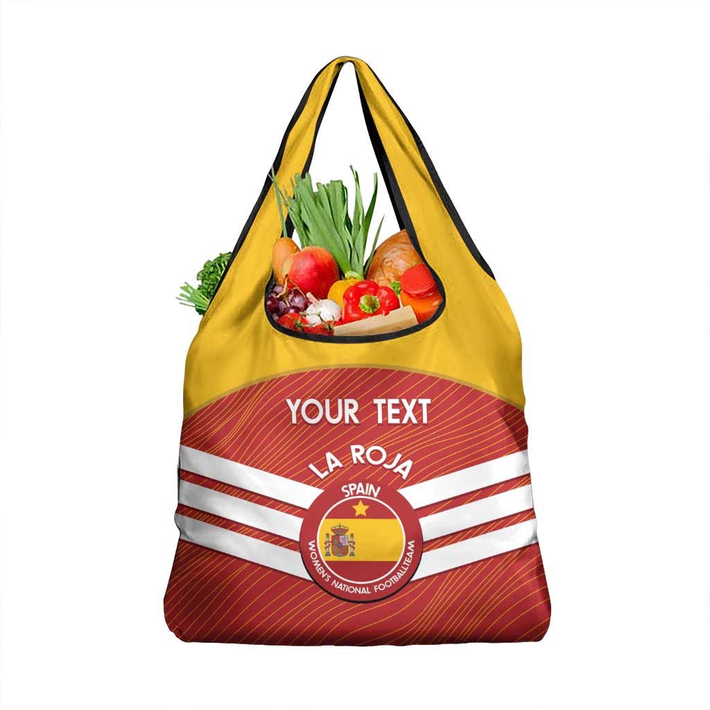 Custom Spain Football Grocery Bag Summer 2024 Olympic La Roja