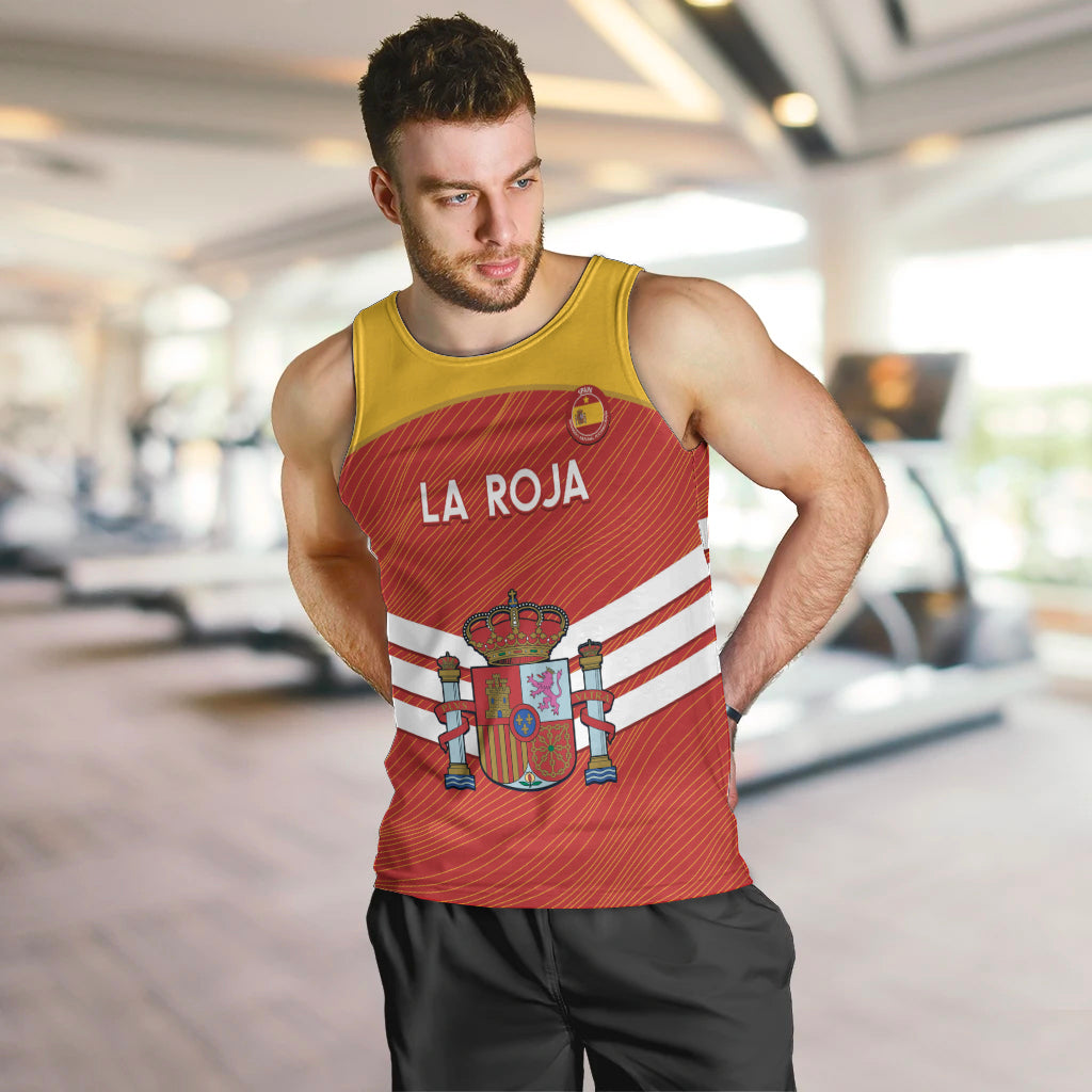 Custom Spain Football Men Tank Top Summer 2024 La Roja - Wonder Print Shop