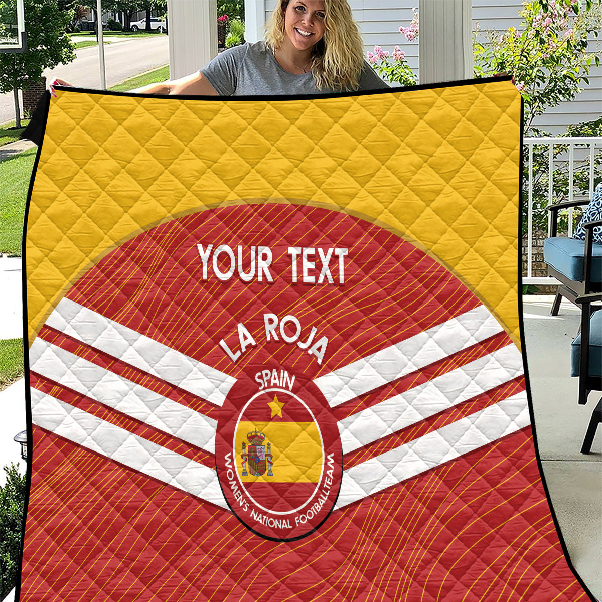 Custom Spain Football Quilt Summer 2024 Olympic La Roja