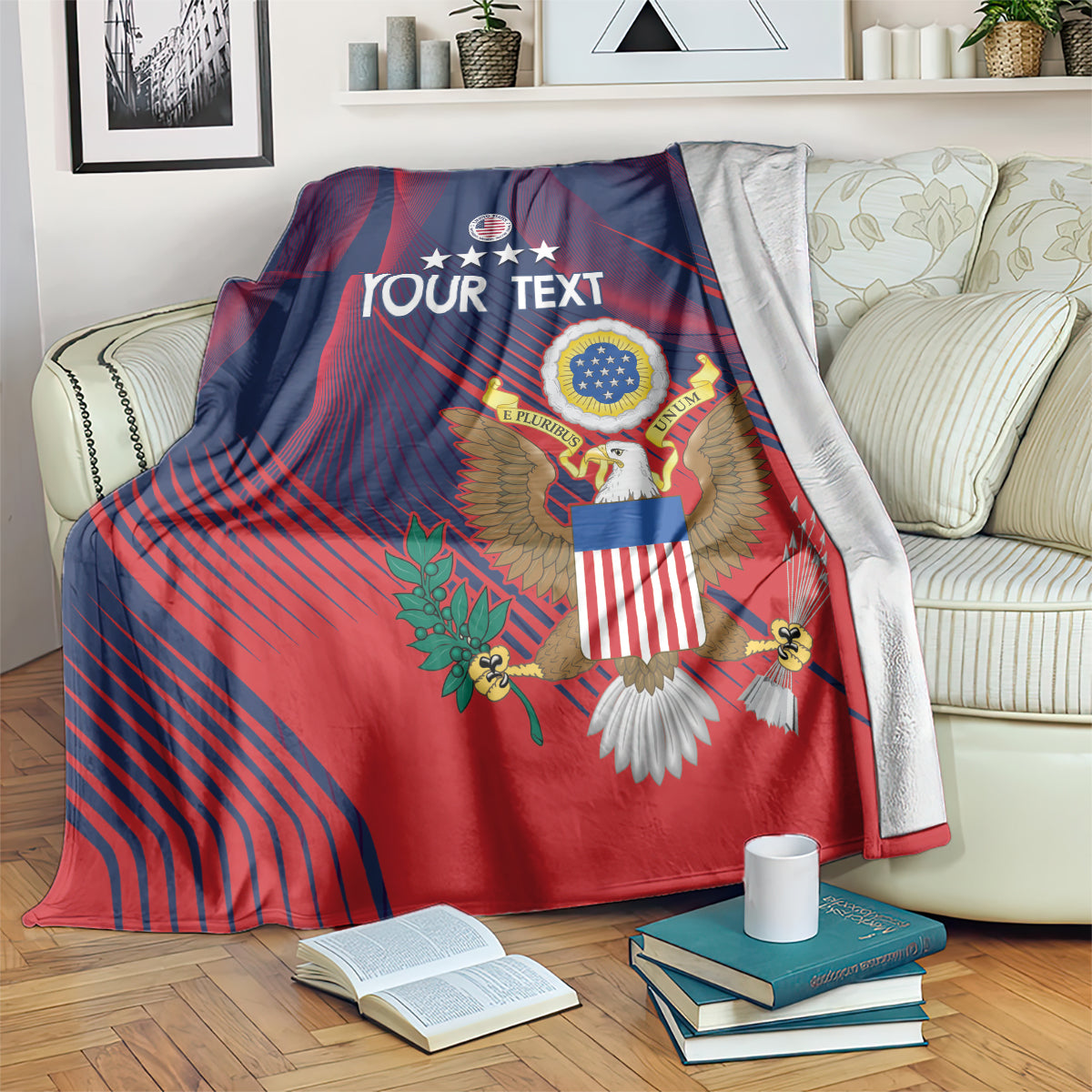 Custom United States Soccer Blanket Summer 2024 Olympic Go USA