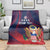 Custom United States Soccer Blanket Summer 2024 Olympic Go USA