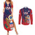 Custom United States Soccer Couples Matching Summer Maxi Dress and Long Sleeve Button Shirt Summer 2024 Go USA - Wonder Print Shop