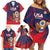 Custom United States Soccer Family Matching Off Shoulder Short Dress and Hawaiian Shirt Summer 2024 Go USA - Wonder Print Shop