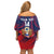 Custom United States Soccer Family Matching Off Shoulder Short Dress and Hawaiian Shirt Summer 2024 Go USA - Wonder Print Shop