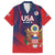 Custom United States Soccer Hawaiian Shirt Summer 2024 Go USA - Wonder Print Shop