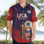 Custom United States Soccer Hawaiian Shirt Summer 2024 Go USA - Wonder Print Shop