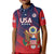 Custom United States Soccer Kid Polo Shirt Summer 2024 Go USA - Wonder Print Shop