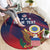 Custom United States Soccer Round Carpet Summer 2024 Olympic Go USA