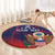 Custom United States Soccer Round Carpet Summer 2024 Olympic Go USA