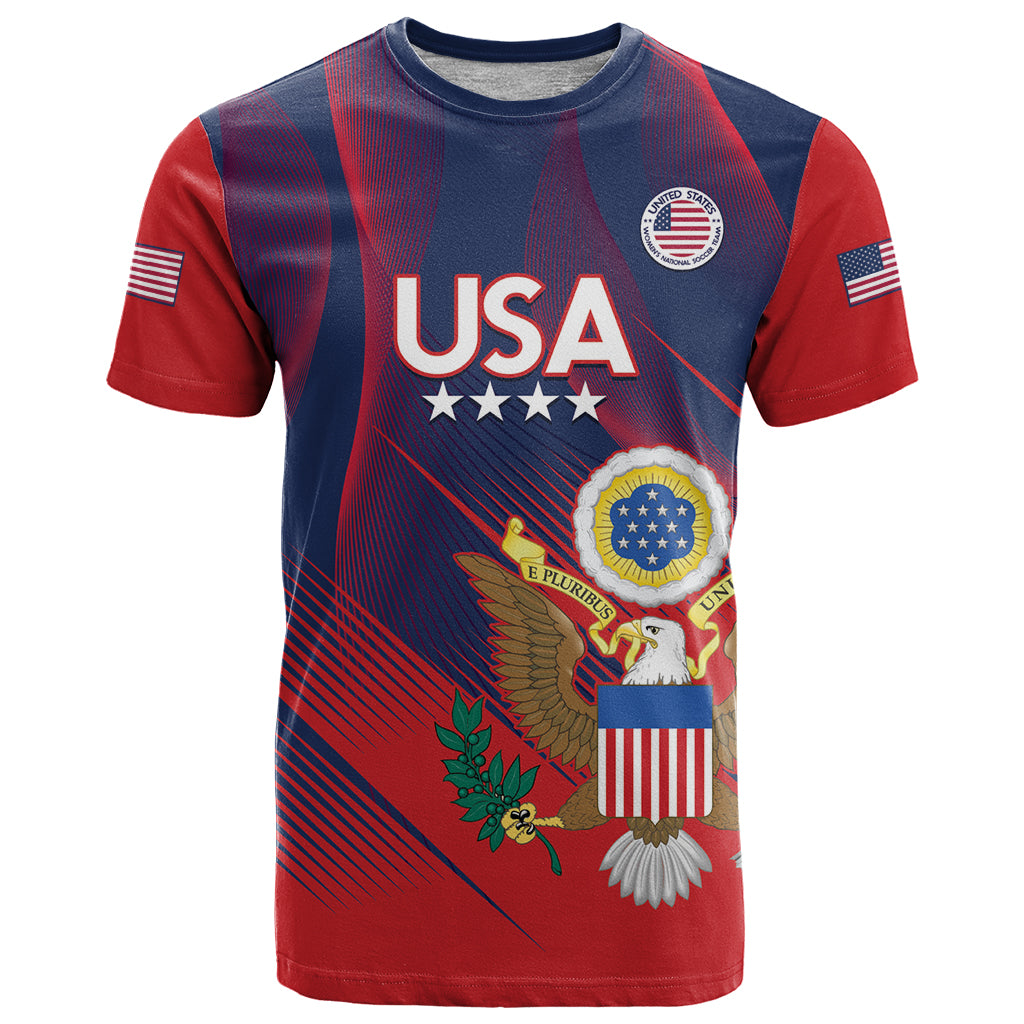 Custom United States Soccer T Shirt Summer 2024 Olympic Go USA