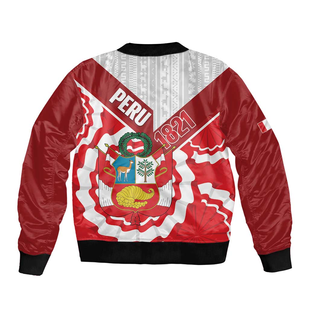 Peru 1821 Proud Bomber Jacket National Day Peruvian Pattern