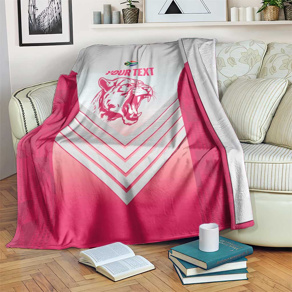 South Africa Rugby Custom Blanket Come On Puma African Pattern