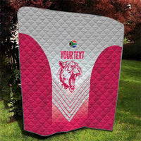 South Africa Rugby Custom Quilt Come On Puma African Pattern