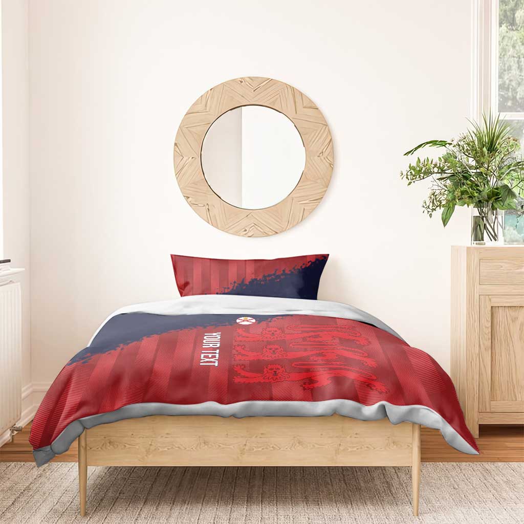 Custom Jersey Cricket Bedding Set Go Jer Lions - Wonder Print Shop