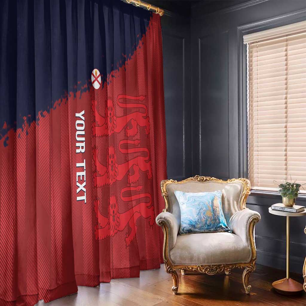 Custom Jersey Cricket Window Curtain Go Jer Lions - Wonder Print Shop