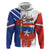 Personalized Chile Independence Day Hoodie Chilean Coat Of Arms Copihue Flag Style - Wonder Print Shop