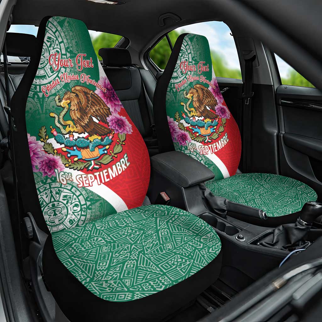 Personalized Mexico Independence Day Car Seat Cover 16 De Septiembre Mexican Aztec - Wonder Print Shop