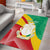 Personalised Guinea Independence Day Area Rug Happy 2 October Guinee Coat Of Arms - Wonder Print Shop