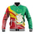 Personalised Guinea Independence Day Baseball Jacket Happy 2 October Guinee Coat Of Arms - Wonder Print Shop