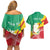 Personalised Guinea Independence Day Couples Matching Off Shoulder Short Dress and Hawaiian Shirt Happy 2 October Guinee Coat Of Arms - Wonder Print Shop