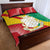 Personalised Guinea Independence Day Quilt Bed Set Happy 2 October Guinee Coat Of Arms - Wonder Print Shop