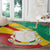 Personalised Guinea Independence Day Round Carpet Happy 2 October Guinee Coat Of Arms