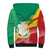 Personalised Guinea Independence Day Sherpa Hoodie Happy 2 October Guinee Coat Of Arms - Wonder Print Shop