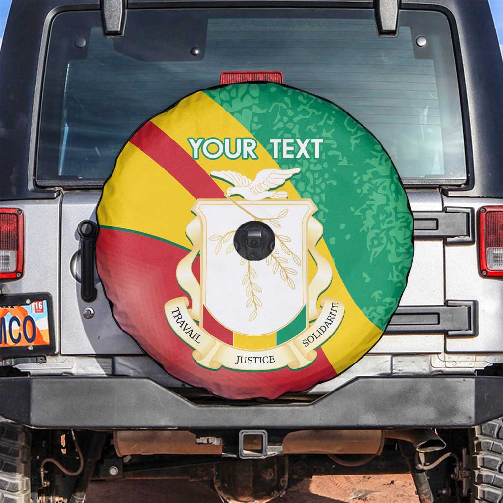 Personalised Guinea Independence Day Spare Tire Cover Happy 2 October Guinee Coat Of Arms - Wonder Print Shop