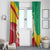 Personalised Guinea Independence Day Window Curtain Happy 2 October Guinee Coat Of Arms - Wonder Print Shop