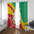 Personalised Guinea Independence Day Window Curtain Happy 2 October Guinee Coat Of Arms - Wonder Print Shop