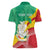 Personalised Guinea Independence Day Women Polo Shirt Happy 2 October Guinee Coat Of Arms - Wonder Print Shop