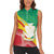 Personalised Guinea Independence Day Women Sleeveless Polo Shirt Happy 2 October Guinee Coat Of Arms - Wonder Print Shop