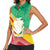 Personalised Guinea Independence Day Women Sleeveless Polo Shirt Happy 2 October Guinee Coat Of Arms - Wonder Print Shop