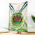 Personalised Lesotho Independence Day Blanket Aloe Polyphylla Mix Coat Of Arms