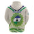 Personalised Lesotho Independence Day Hoodie Aloe Polyphylla Mix Coat Of Arms - Wonder Print Shop