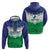 Personalised Lesotho Independence Day Zip Hoodie Naha ea Lesotho Proud - Wonder Print Shop