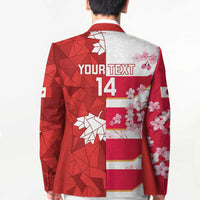 Canada and Japan Rugby Custom Blazer Canucks Brave Blossoms Together Pacific - Wonder Print Shop