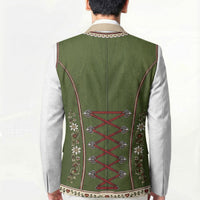 Dirndl Costume Oktoberfest Blazer German Tracht Edelweiss Green Version
