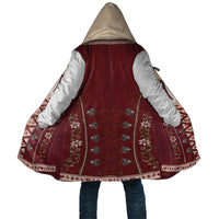 Dirndl Costume Oktoberfest Cloak German Tracht Edelweiss Red Version