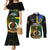 personalised-south-sea-islanders-couples-matching-mermaid-dress-and-long-sleeve-button-shirts-kanakas-with-vanuatu-coat-of-arms