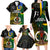 Personalised South Sea Islanders Family Matching Long Sleeve Bodycon Dress and Hawaiian Shirt Kanakas With Vanuatu Coat Of Arms - Wonder Print Shop